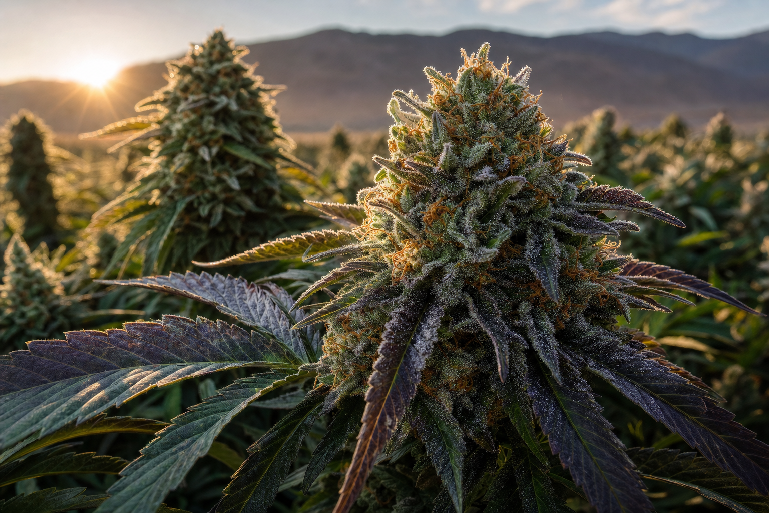 Cannabis flowers at sunrise, the language of the industry explained